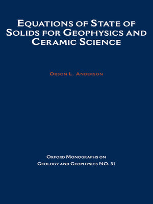 cover image of Equations of State for Solids in Geophysics and Ceramic Science